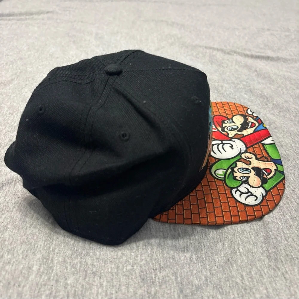 Nintendo Super Mario Black and Multicolor Hat - Picture 2 of 4